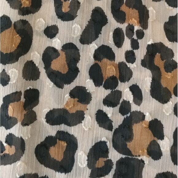 A New Day Sheer Animal Print Top Size S (CL) - Picture 5 of 6